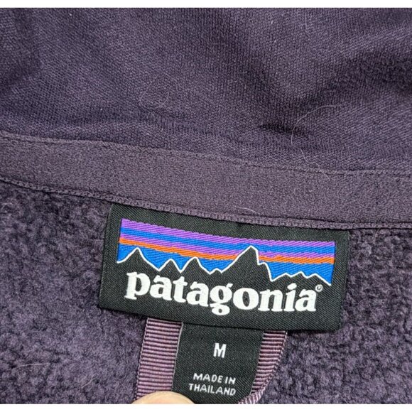Patagonia Better Sweater 1/4-Zip Fleece Pullover Women's M Medium Purple - Picture 4 of 4
